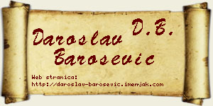 Daroslav Barošević vizit kartica